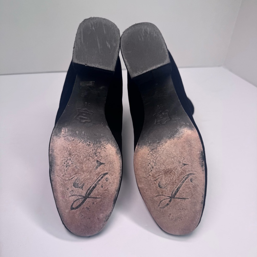 Free People Cecile Suede Ankle Block Heel Boots Sz 8 - Picture 4 of 15